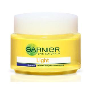 Garnier Light Увлажняющий отбеливающий ночной пилинг-крем